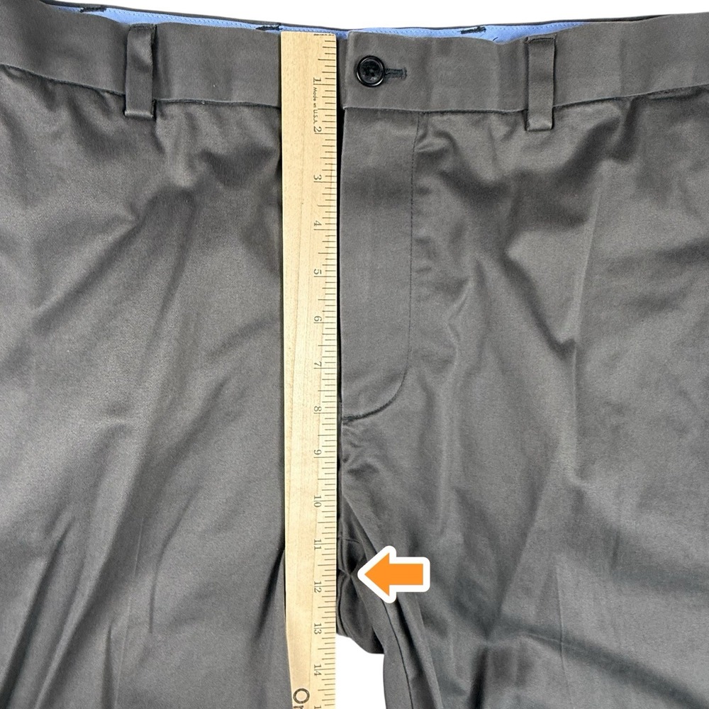 Brooks Brothers Advantage Chino Stretch Clark Fit Tag SZ 36x32 Taupe Gray *READ* - Picture 7 of 8
